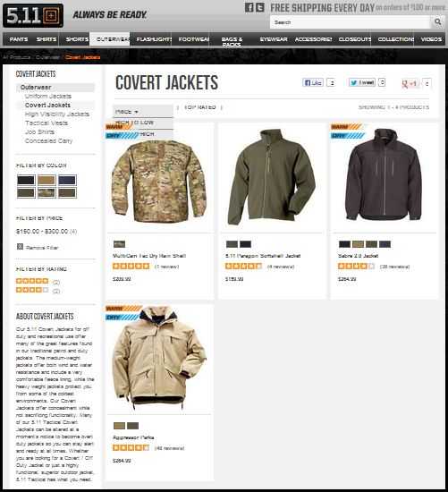 511 Tactical - Covert Jackets