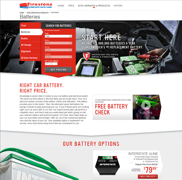 Firestone Car Batteries