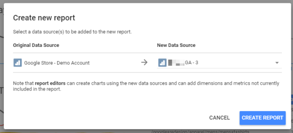 Google Data Studio - SEO Template - Create New Report - Final Step