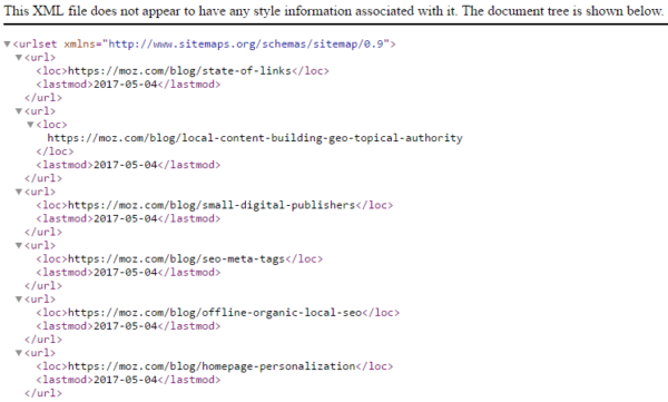 xml sitemap example - how to setup xml sitemaps