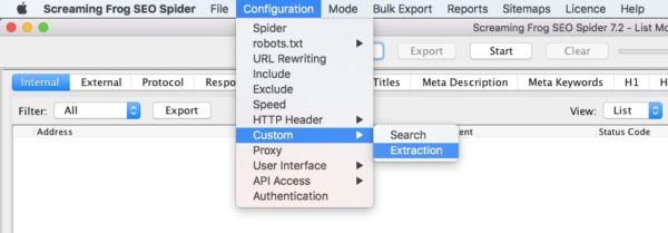 Screaming Frog- Software to Scrape Websites