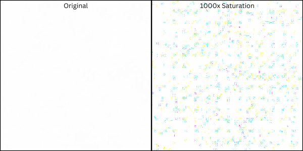 SynthID on a white image from gemini